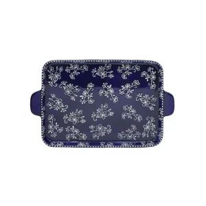 Temp-Tations Llc 13 x 9 Floral Lace Lid-It Platter