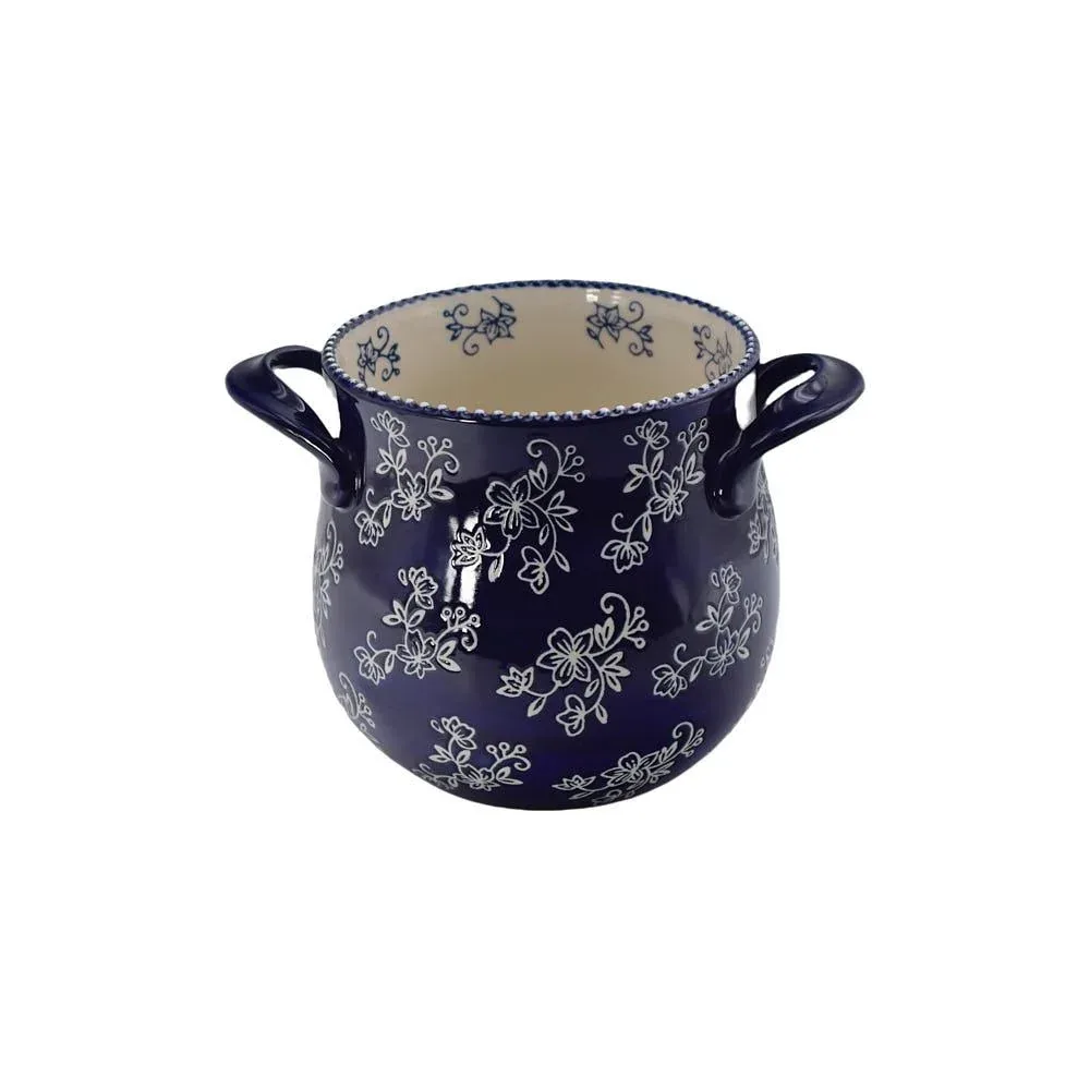 Temp-Tations Llc X-Large Floral Lace Utensil Crock