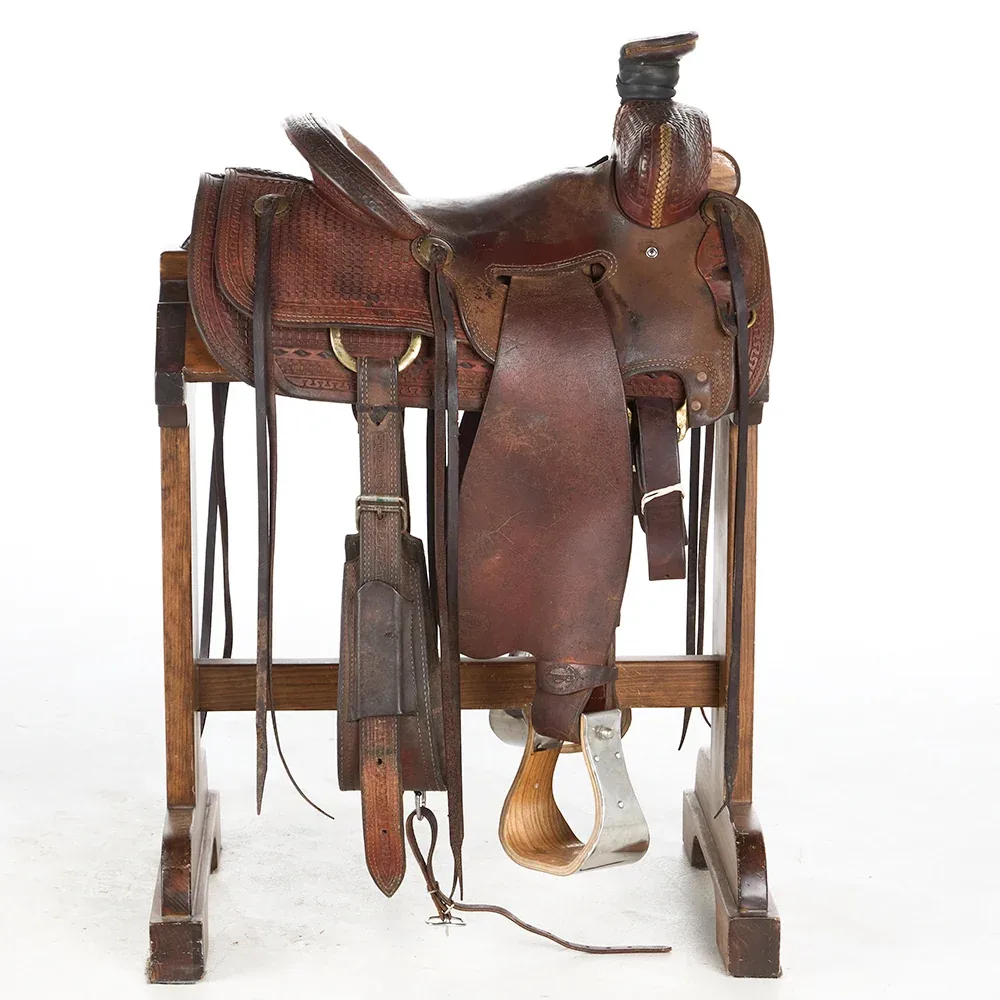 Teskey's Used 13.5in 1/2 Breed Seat Rig Ranch Roper - Image 2
