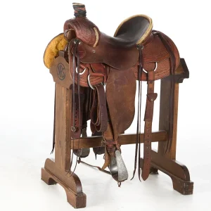 Teskey's Used 14in Large Basket Stamp Ranch Roper