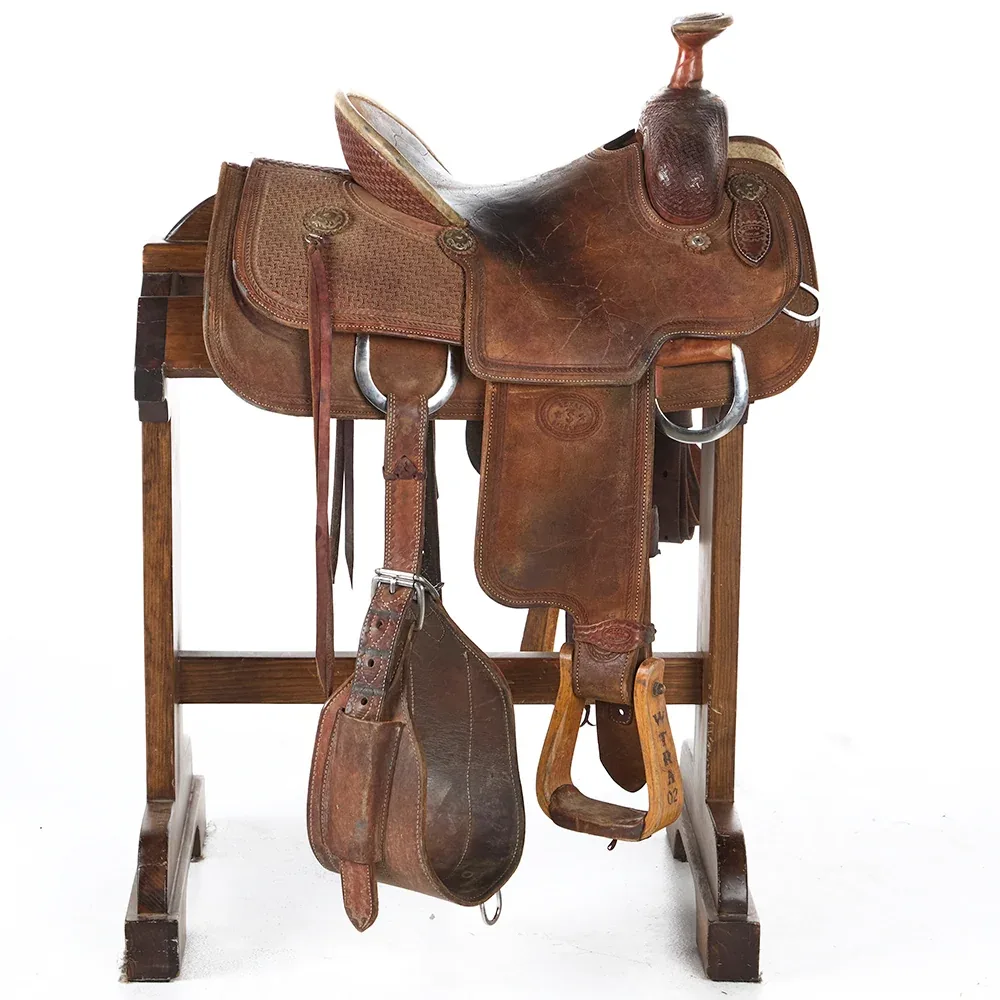 Texas Saddlery Used 13.5in Texas Team Roper - Image 2