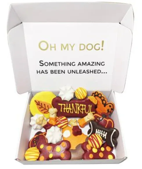 Thankful Themed Dog Treats Gift Box - Image 2