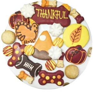 Thankful Themed Dog Treats Gift Box