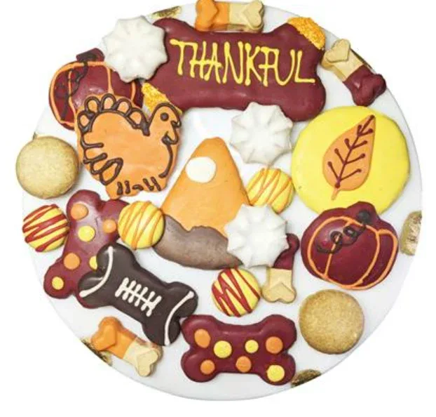 Thankful Themed Dog Treats Gift Box