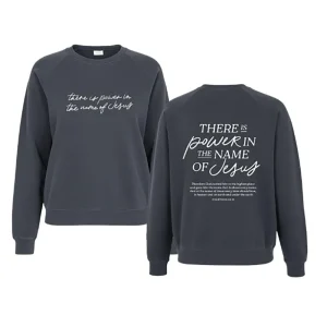 The Anastasia Co Women's Black Power In The Name Jesus Sweatshirt