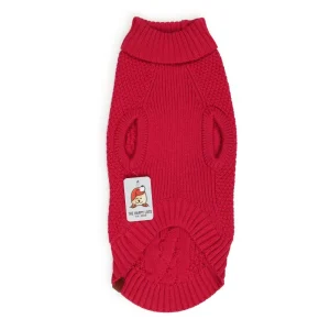 The Happy Lots Chunky Sweaters for Dogs (Red)