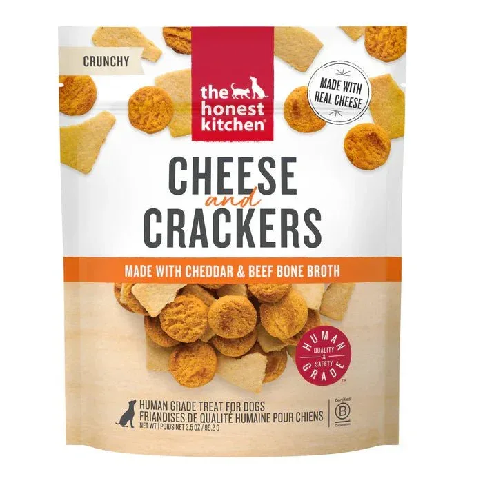 The Honest Kitchen Cheese and Crackers Dog Treats 3.5oz