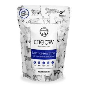 The New Zealand Natural Pet Food Co Meow Beef Green Tripe Cat Treats 1.4oz