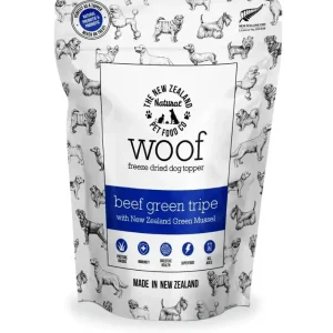 The New Zealand Natural Pet Food Co Woof Beef Green Tripe Dog Food Topper 6.3oz