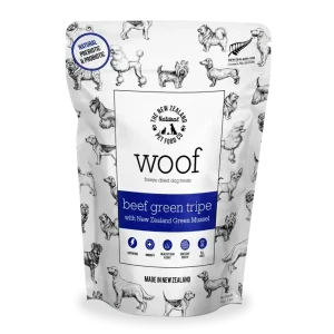 The New Zealand Natural Pet Food Co Woof Beef Green Tripe Dog Treats 1.4oz