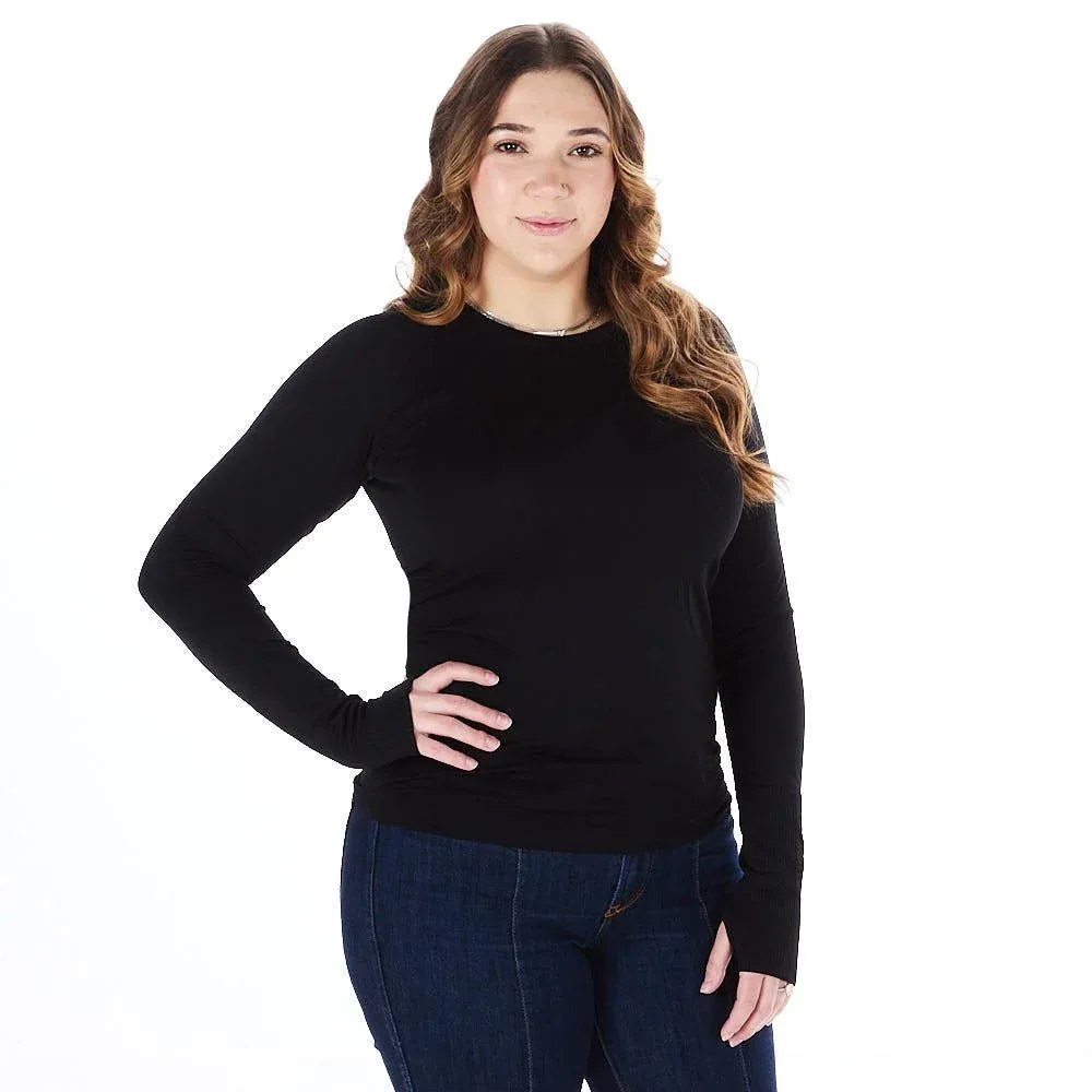 The Tackhack Womens Black Equitation Long Sleeve Tech Shirt