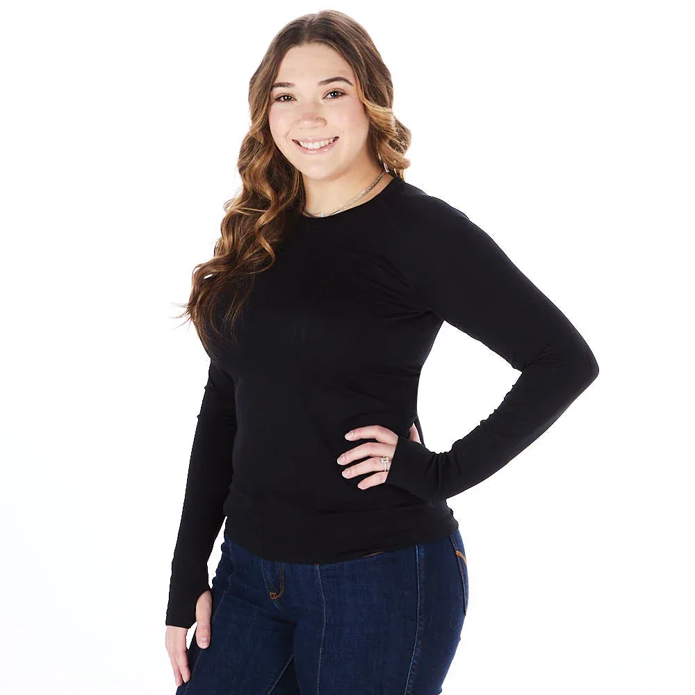 The Tackhack Womens Black Equitation Long Sleeve Tech Shirt - Image 2