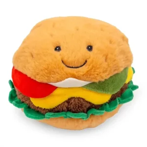 ThoozyPet Cheeseburger Dog Toy - Plush and Fun 5"