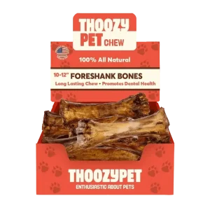 ThoozyPet USA-Sourced Foreshank Bone Dog Chews 10-12" 12ct