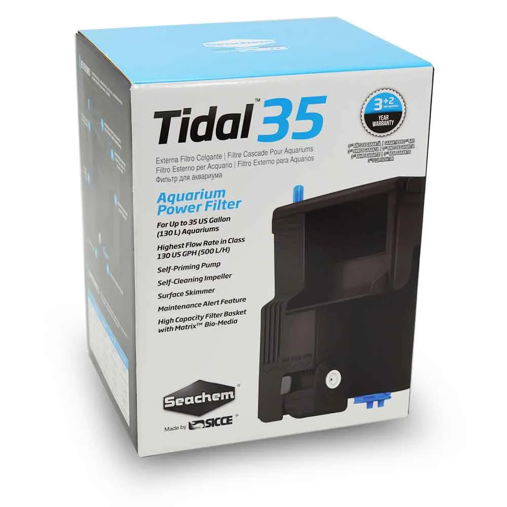 Tidal 35 HOB Power Filter (Up to 35 Gal) - Seachem