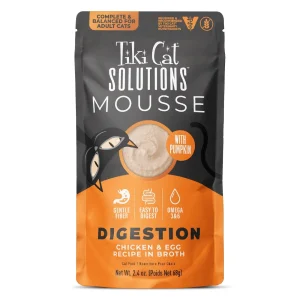 Tiki Pet Cat Solutions Mousse Digestion, 2.4 oz each, Case of 12