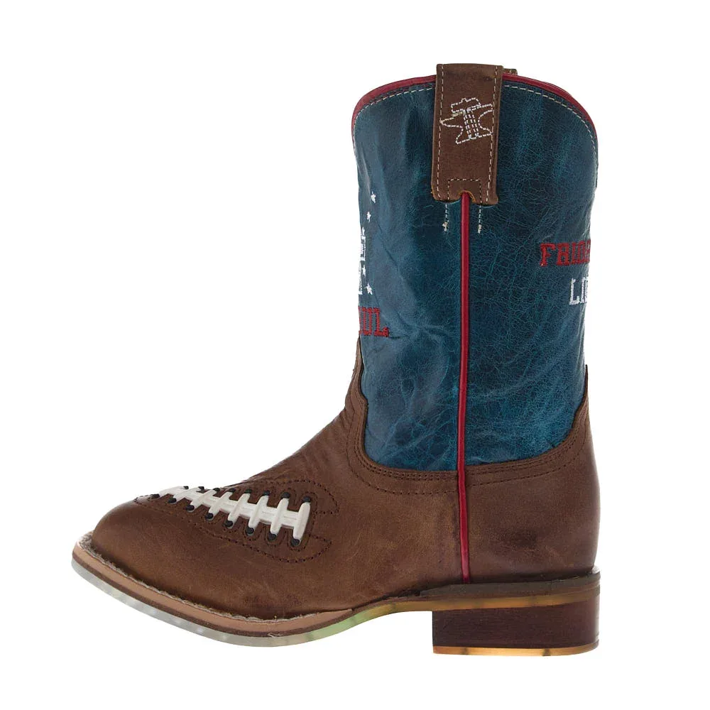 Tin Haul Kid's Footballer Friday Night Lights Sole Square Toe Boot - Image 2