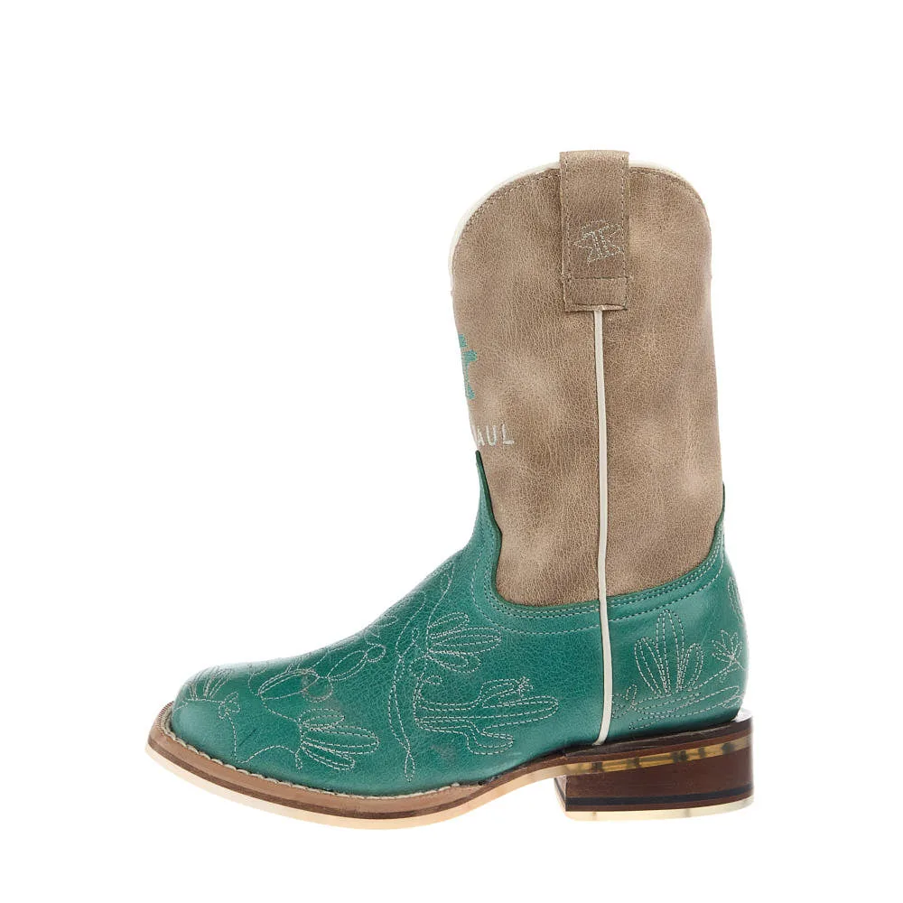 Tin Haul Kid's Prickly Pear Sole Square Toe Boot - Image 2