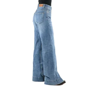 Tin Haul Womens Wide Leg Claire High Rise Jean