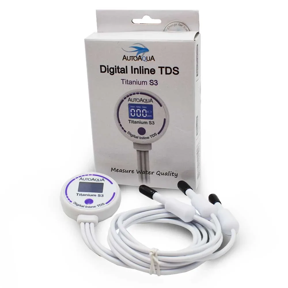 Titanium S3 Digital Inline TDS Meter - AutoAqua