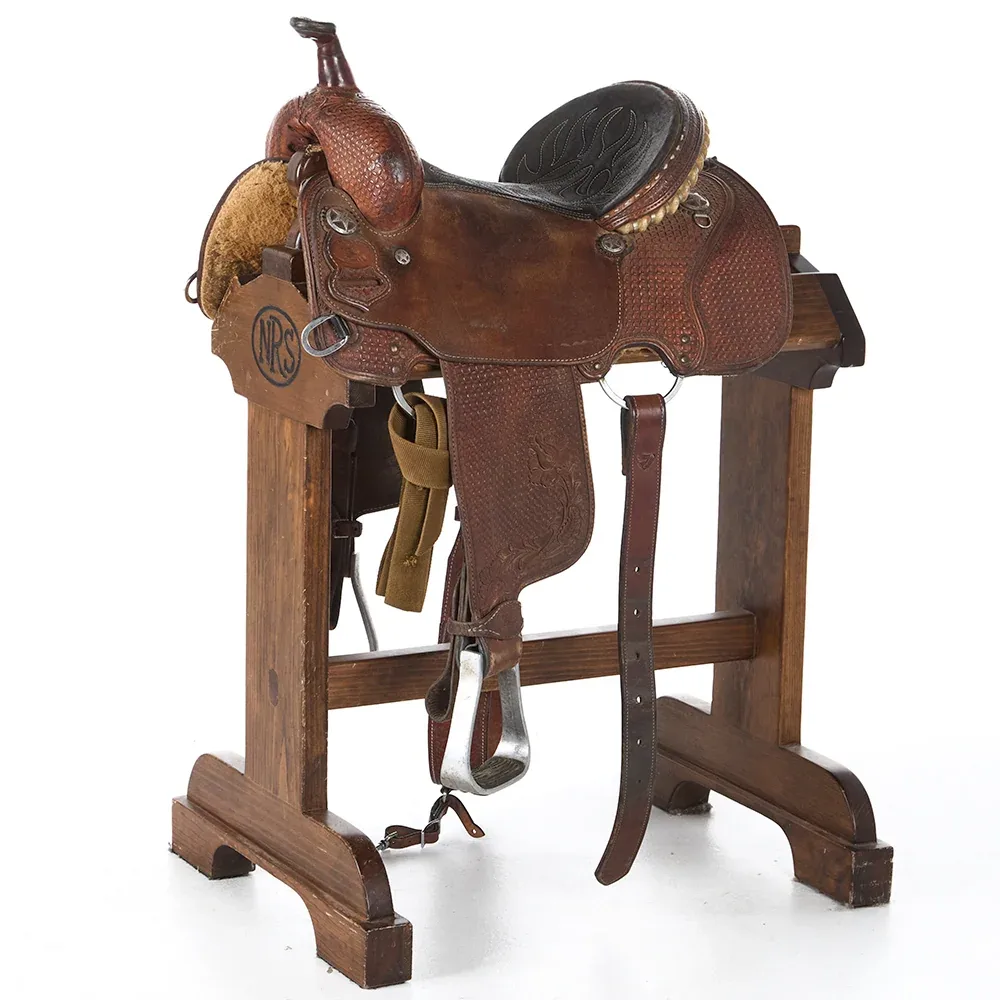 Tod Slone Used 14in Geo Star Barrel Saddle
