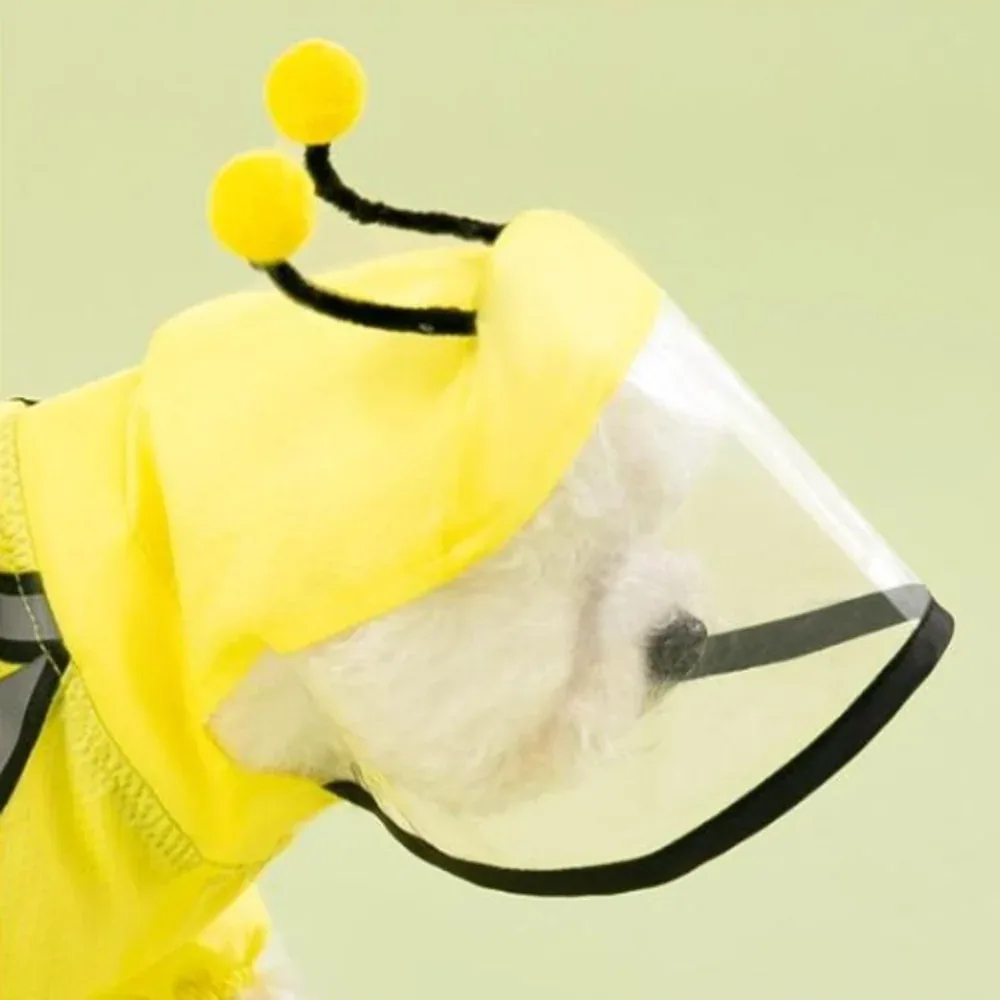 Toki Beezy All Weather Bumblebee with Hood Raincoat for Dogs (Yellow) - Image 2