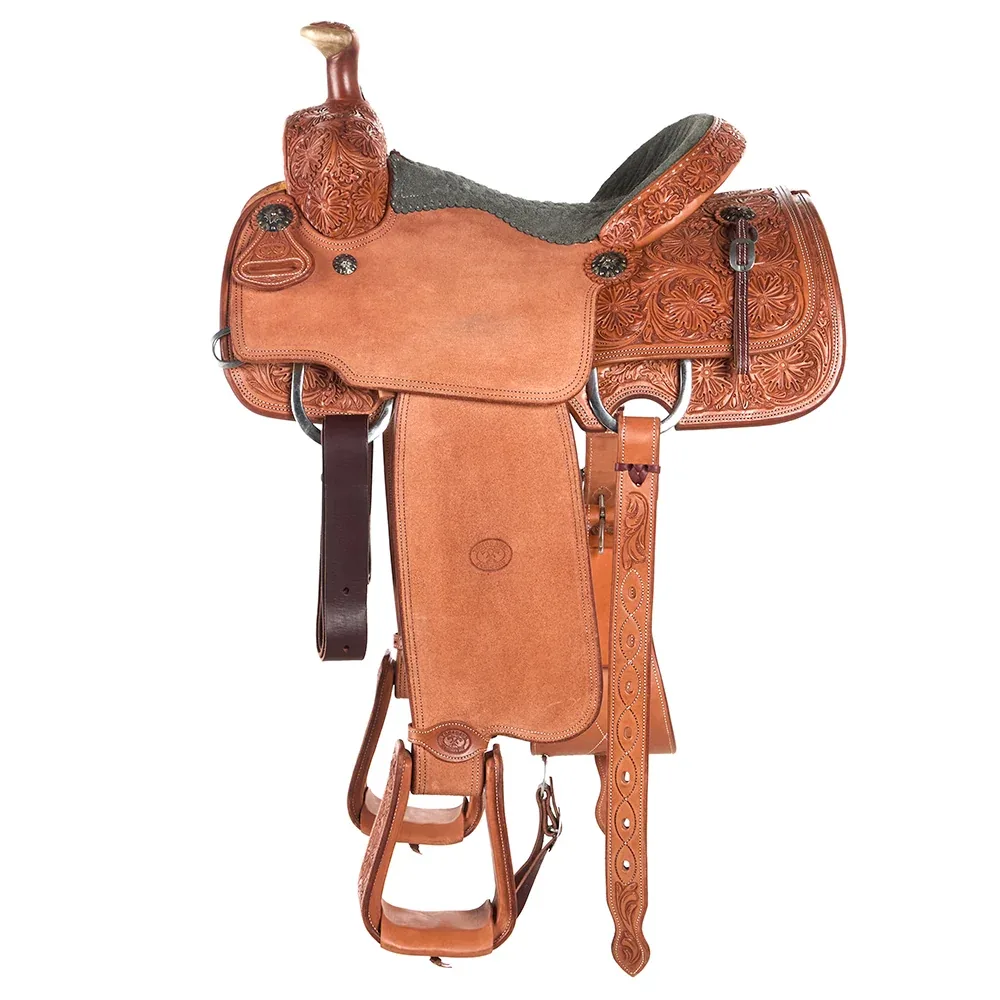 Tomahawk 13.5in 3/4 Breed with Quilted Seat Team Roper - Image 2
