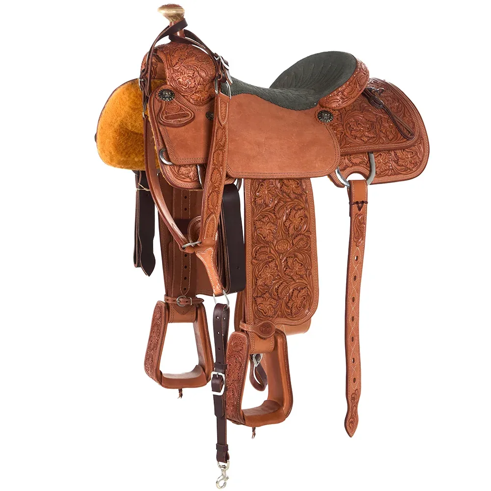 Tomahawk 15.5in 7/8 Breed with Quilted Seat Team Roper
