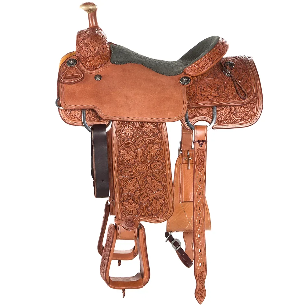 Tomahawk 15.5in 7/8 Breed with Quilted Seat Team Roper - Image 2