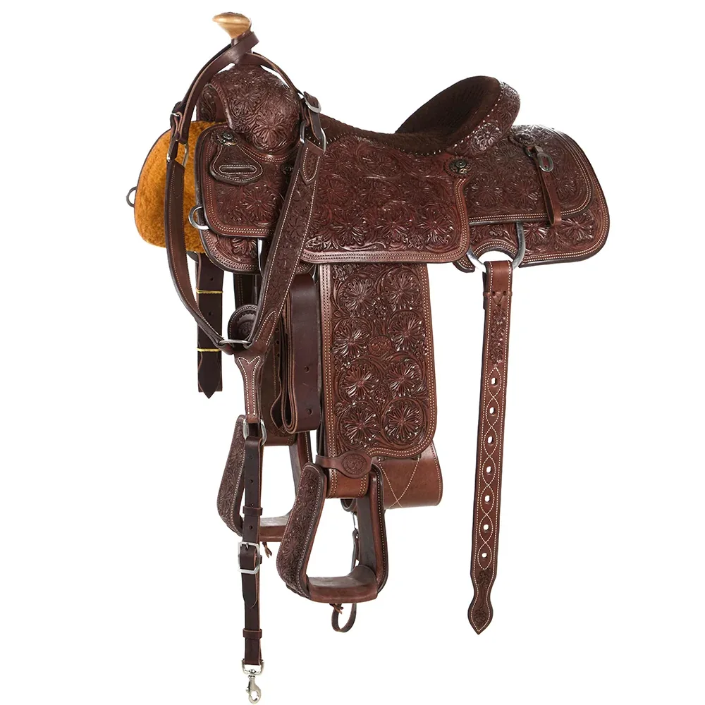 Tomahawk 15in Heavy Oil Full Tool with Quilted Seat Team Roper