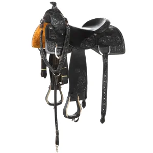 Tomahawk 16.5in Black 1/2 Breed with Hard Seat Ranch Cutter