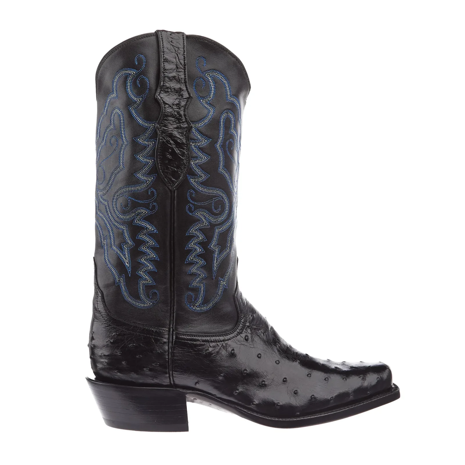 Tony Lama Men's Black Full Quill Ostrich Black Top - Image 2