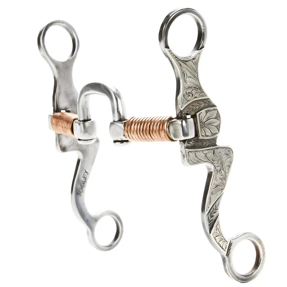 Tooley Bits Spurs Buckles Correction with Copper Square Mouth Bit