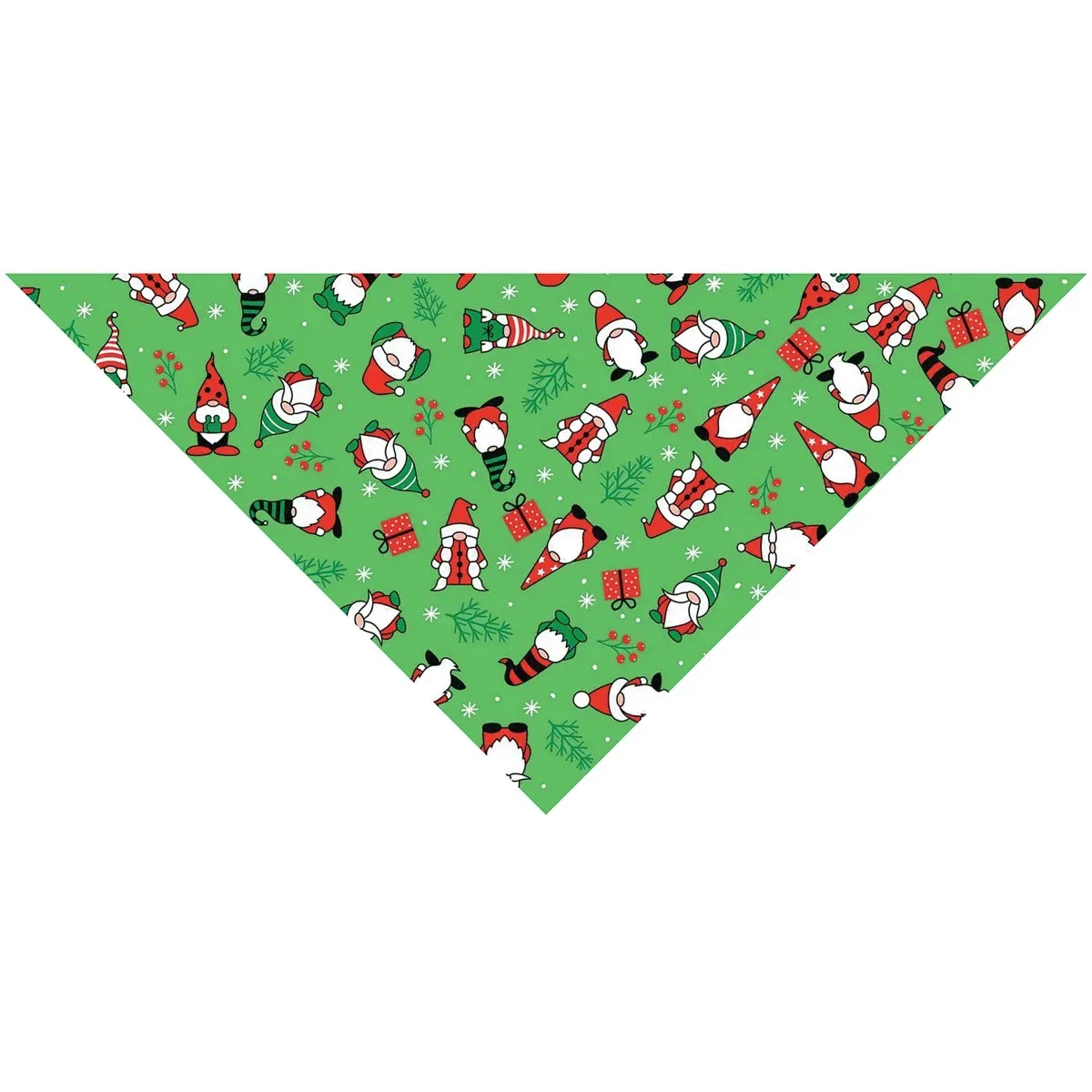 Top Performance Holiday Gnomes Green Bandanas