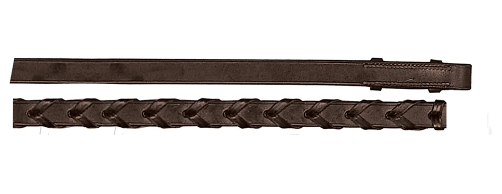 Tory Leather Company Leather Laced Reins - Image 2