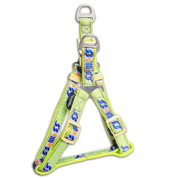 Touchdog 'Chain Printed' Tough Stitched Dog Harness and Leash - Image 2