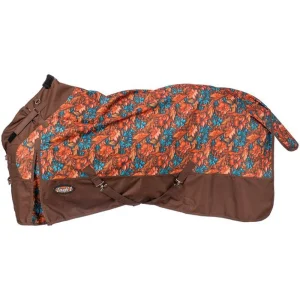 Tough 1 1200D Hand Carved Teal Winter Turnout Snuggit Horse Blanket