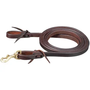 Tough 1 5/8in Harness Leather Roping Rein 7.5ft