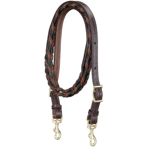 Tough 1 Black Two-Tone Twist Loop Rein
