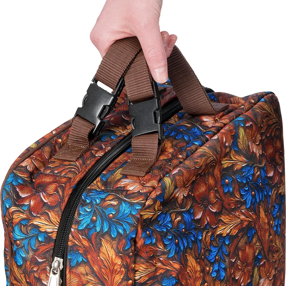 Tough 1 Blue Carved Double Sided Padded Halter Bag - Image 2