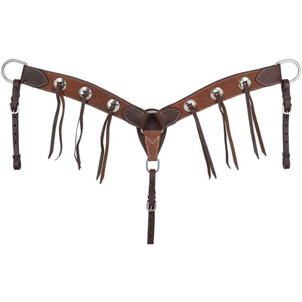 Tough 1 Brown Buckstitch Breast Collar