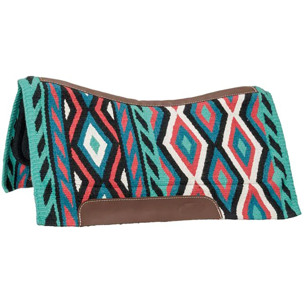 Tough 1 Cassidy 34x36 Wool Blanket Top Felt Bottom Saddle Pad - Image 2