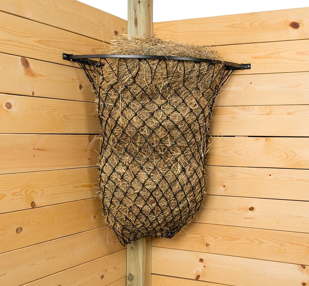 Tough 1 Corner Hay Net Hoop with Hay Net