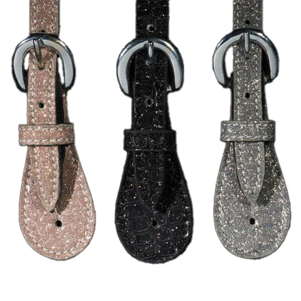 Tough 1 Glitter Crocodile Spur Straps - Image 2