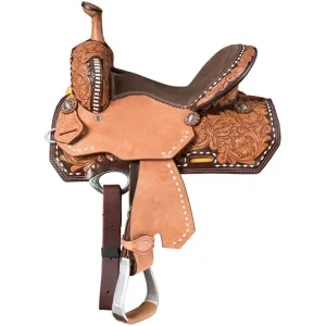 Tough 1 Light Antique Bute 13in Barrel Saddle