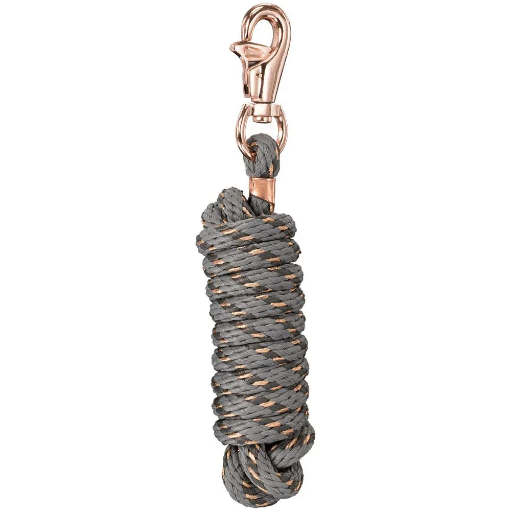 Tough 1 Poly Cord Lead Rope with Rose Gold Snap - Image 2
