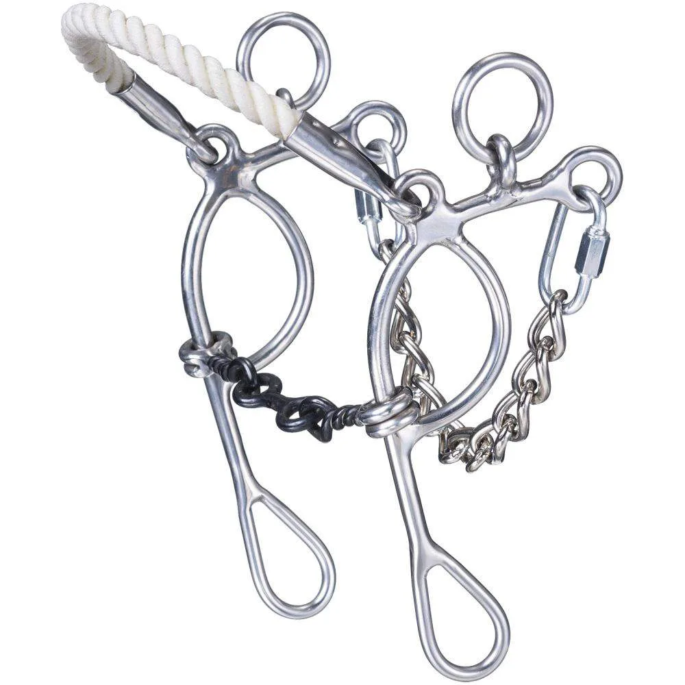 Tough 1 Pony Dogbone Rope Nose Combo Bit