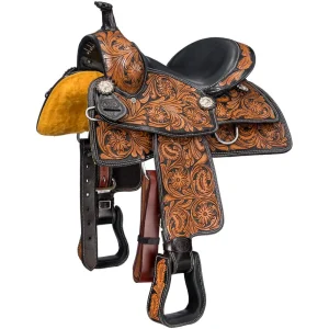 Tough 1 Royal King 12in Tooled Pleasure Youth Saddle