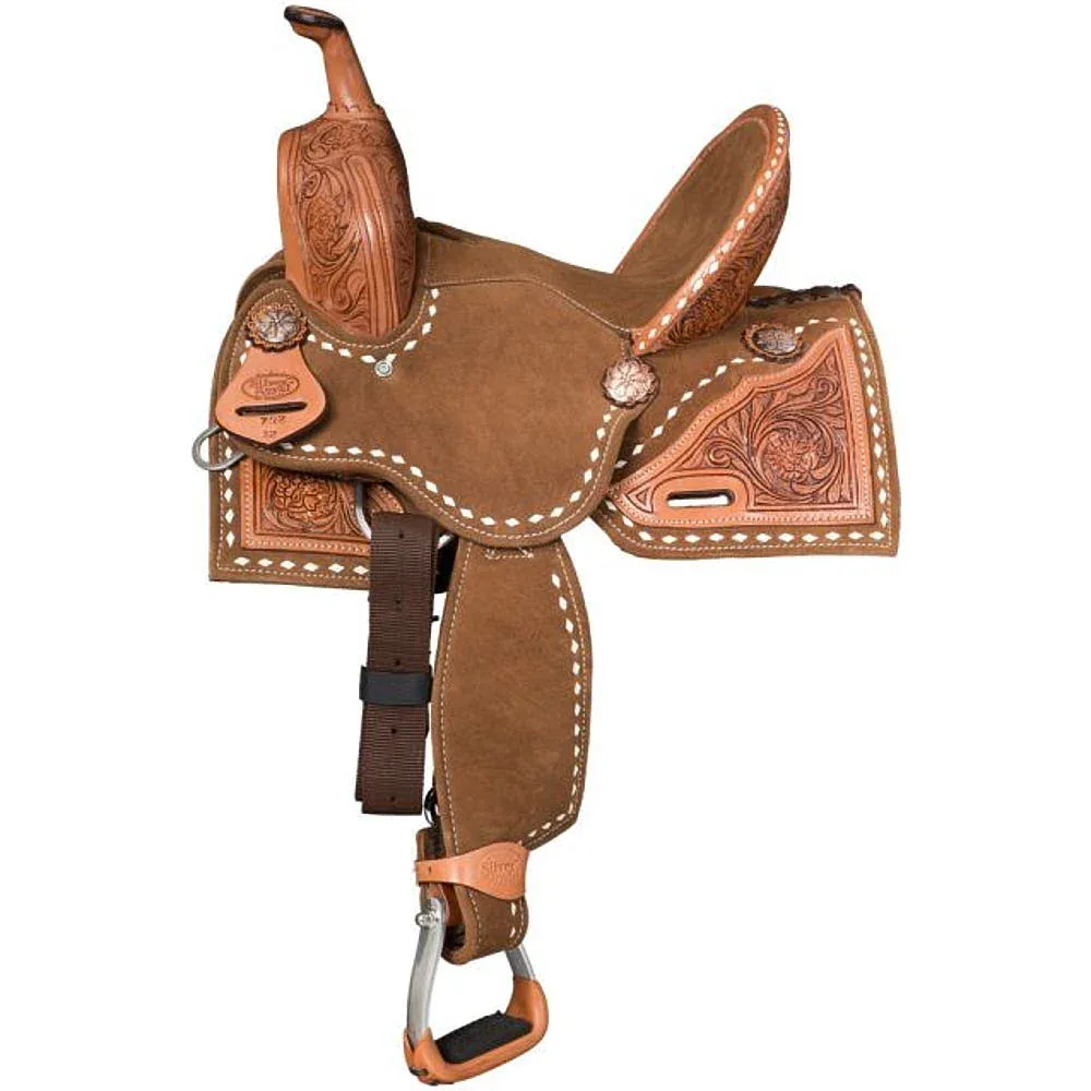 Tough 1 SB Brown 13in Youth Barrel Saddle