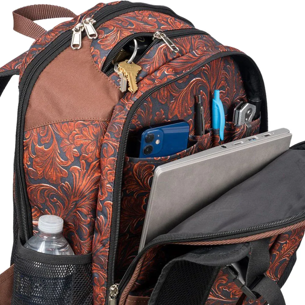 Tough 1 Tooled Leather Backpack - Image 2